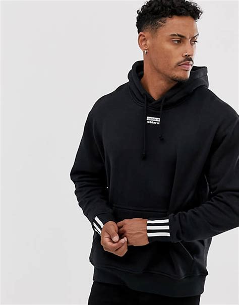 adidas Originals – RYV – Schwarzer Kapuzenpullover mit 